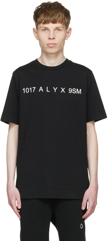 Photo: 1017 ALYX 9SM Black Cotton T-Shirt