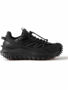 Moncler - Trailgrip GTX Leather-Trimmed Ripstop and Canvas Sneakers - Black