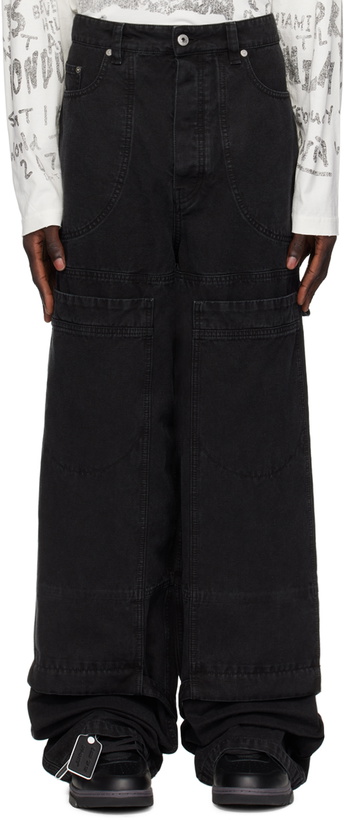 Photo: Off-White Black Canvas Carpenter Trousers