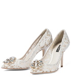 Dolce&Gabbana Belluci embellished lace pumps