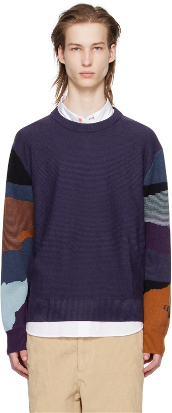 Photo: PS by Paul Smith Purple Plains Sweater