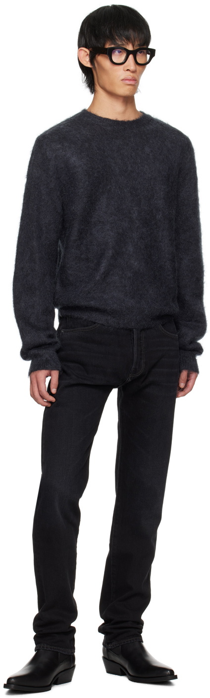 Re/Done Black 60s Slim Jeans