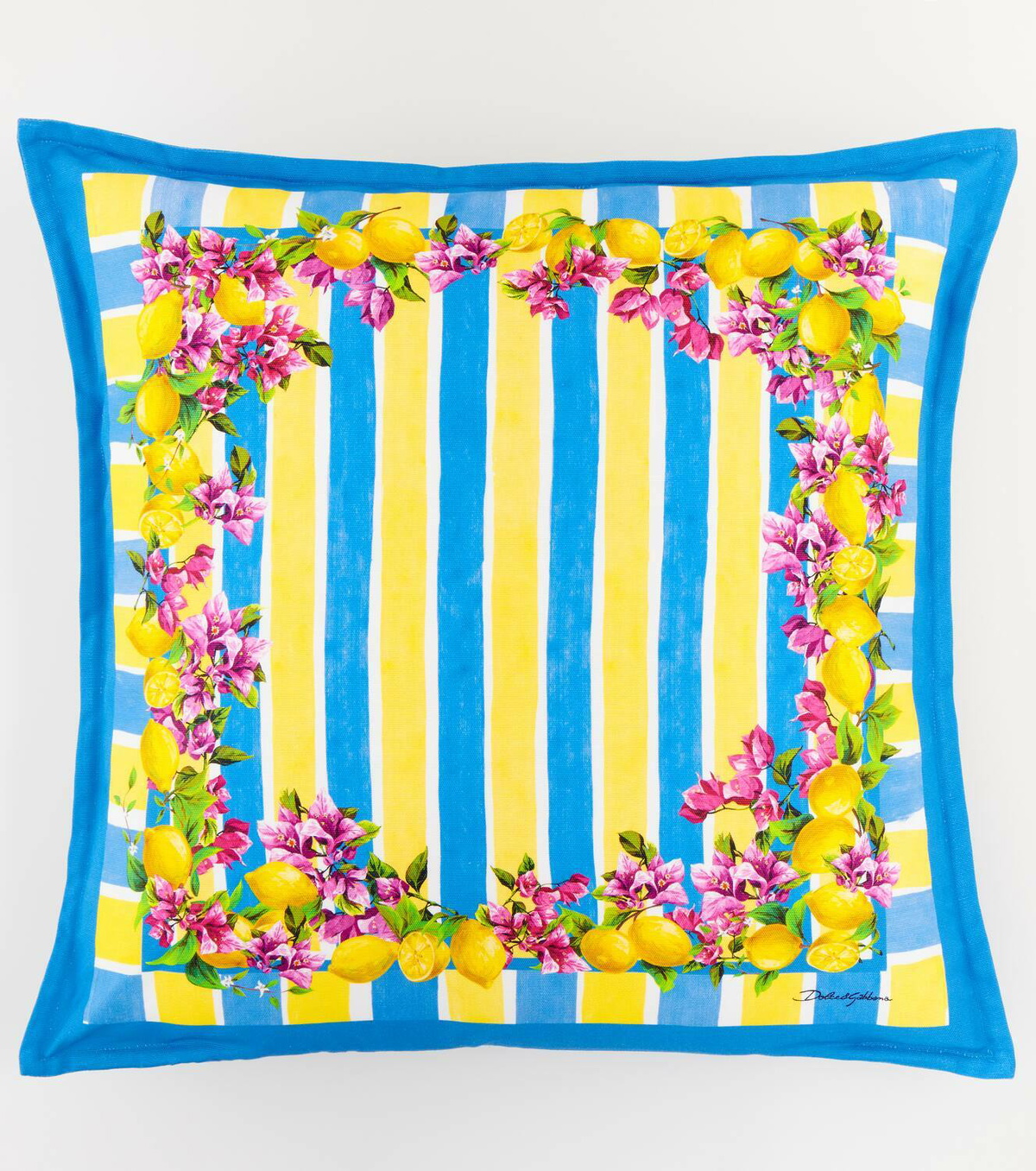 Dolce&Gabbana Casa Taormina striped cotton cushion