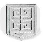 Givenchy - Logo-Detailed Silver-Plated Ring - Silver
