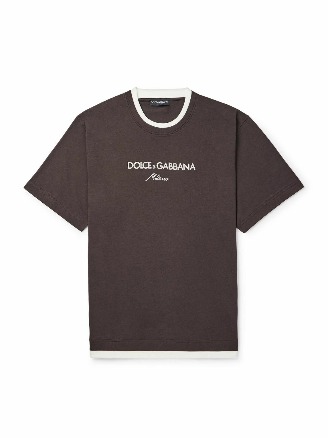 Dolce & Gabbana - Oversized Printed Cotton-Jersey T-Shirt