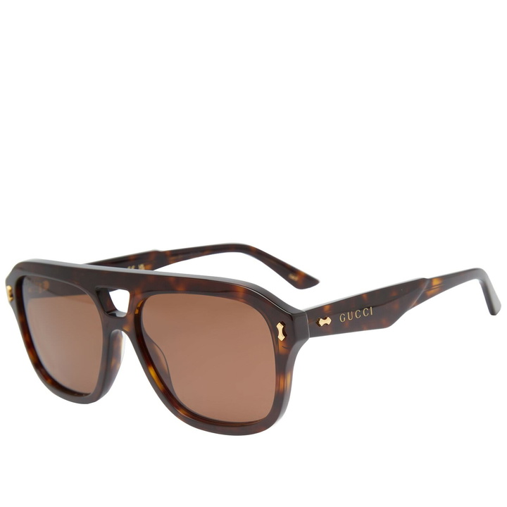 Photo: Gucci Men's Eyewear GG1263S Sunglasses in Havana/Brown