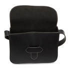 Maison Margiela Black Leather Stitch Small Messenger Bag