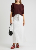Crush Cashmere Nala Cashmere Jumper Burgundy