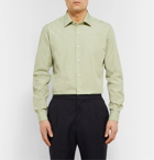 Caruso - Slim-Fit Cotton-Poplin Shirt - Green
