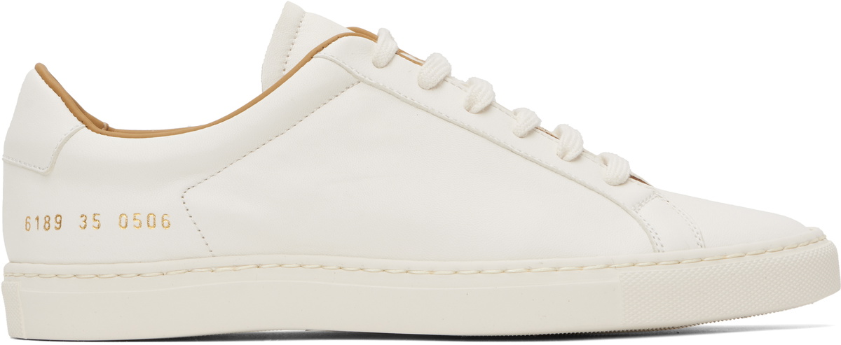 Common Projects White Retro Summer Premium Sneakers