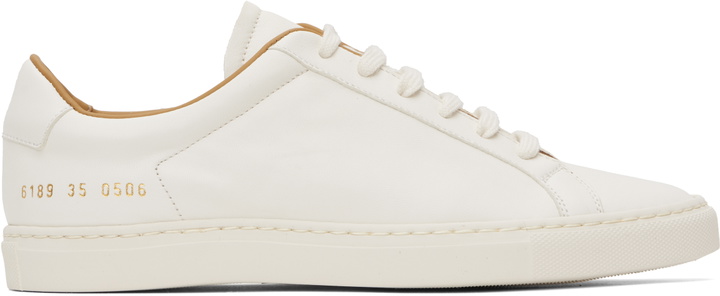 Photo: Common Projects White Retro Summer Premium Sneakers