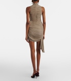 Magda Butrym Floral-appliqué ruched minidress