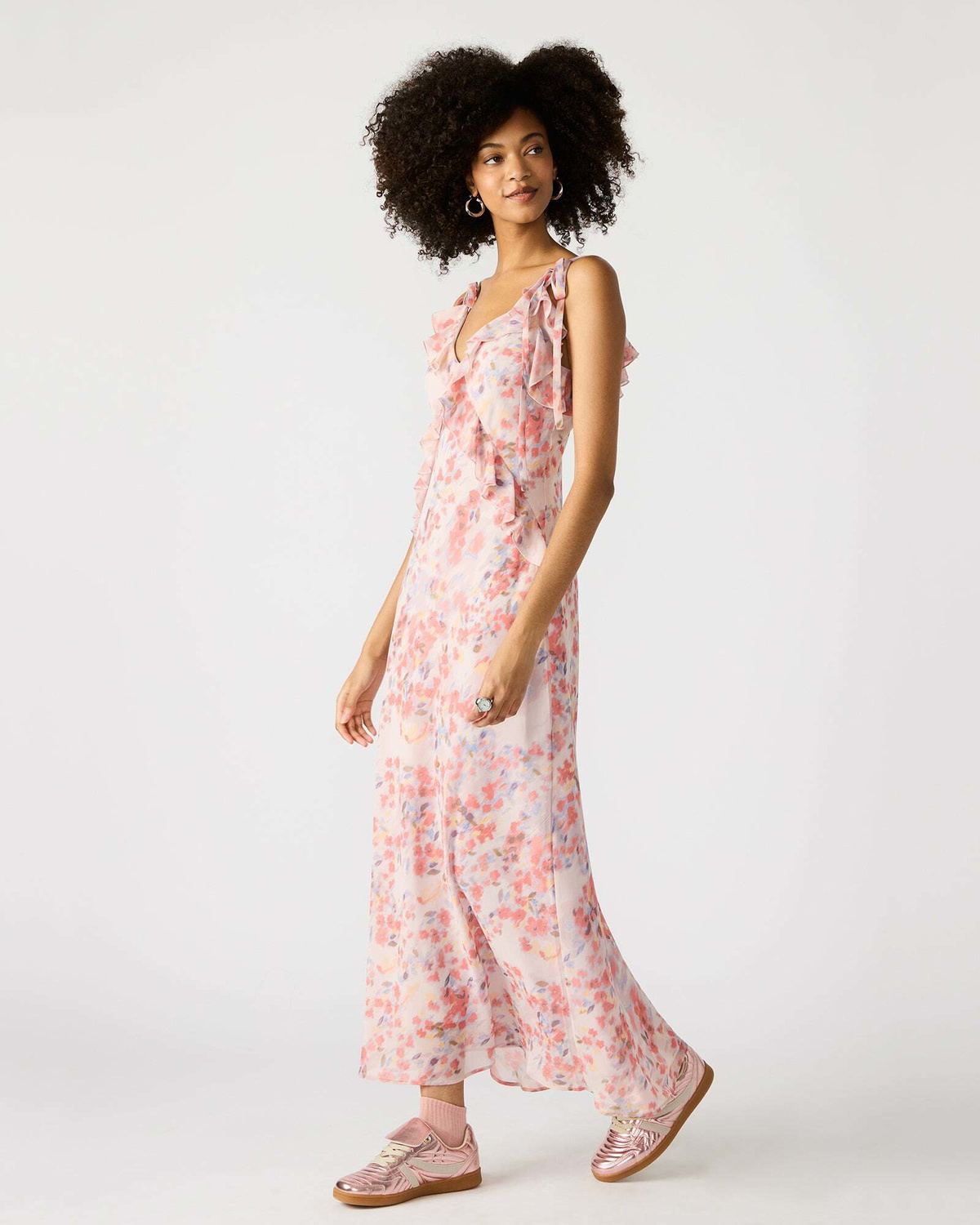 Steve Madden Adalina Dress Floral in Lavender