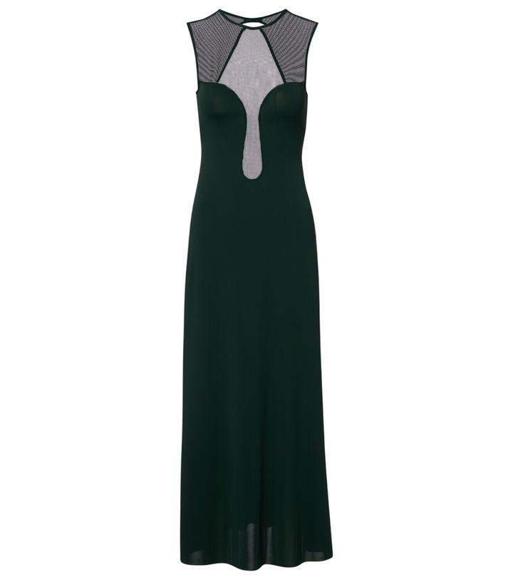 Photo: Eres Scene mesh-trimmed jersey maxi dress