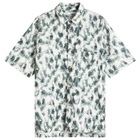 Snow Peak Men's Printed Breathable Quick Dry Shirt in Grey Print