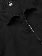 C.P. Company - Cotton-Sateen Zip-Up Overshirt - Black