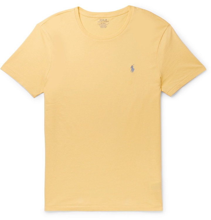 Photo: Polo Ralph Lauren - Slim-Fit Cotton-Jersey T-Shirt - Yellow