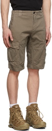 C.P. Company Khaki Sateen Cargo Shorts