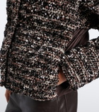 Moncler Poetique sequined bouclé down jacket