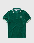 Sergio Tacchini Primo Velour Polo Green - Mens - Polos