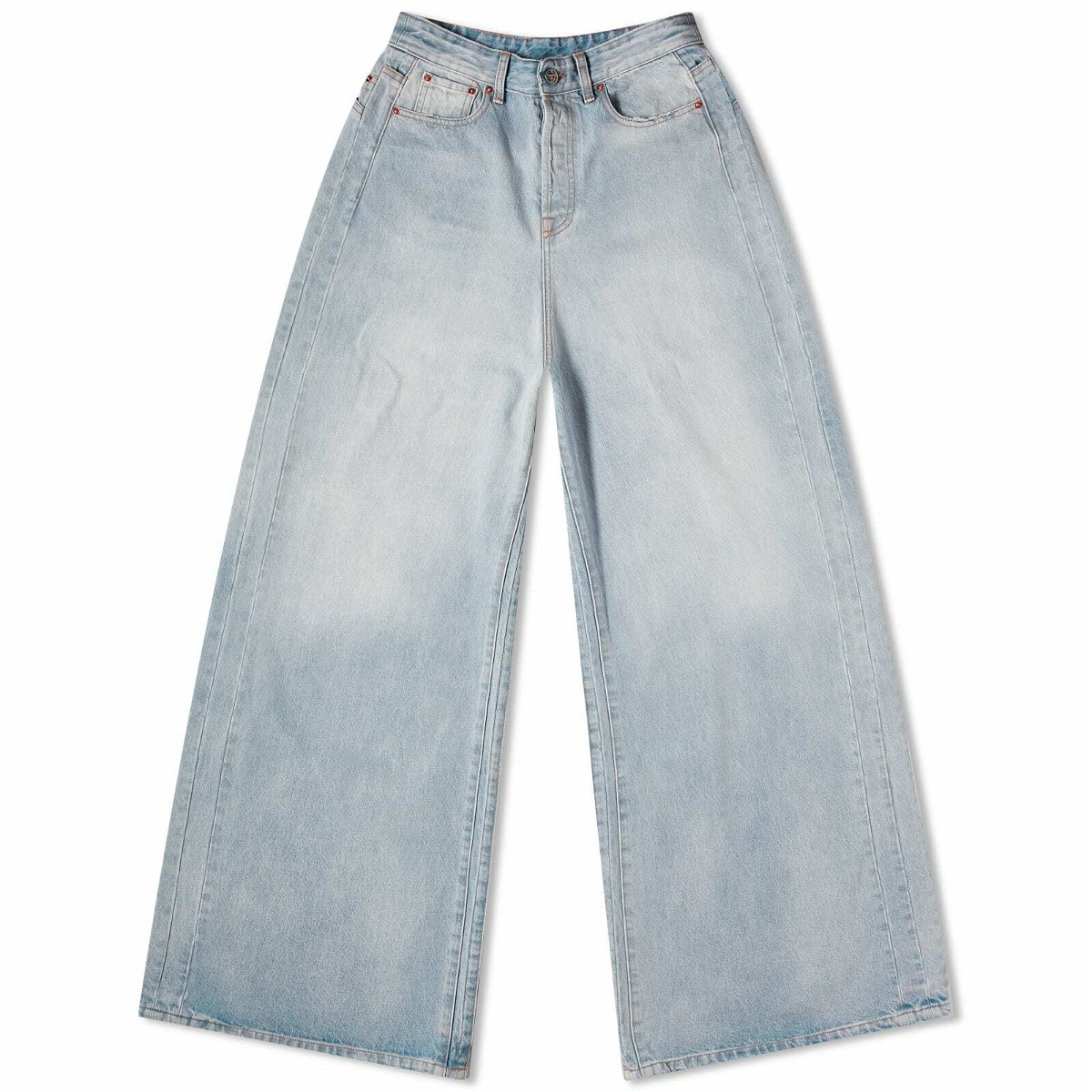 Photo: Vetements Women's Destroyed Jeans in Blue