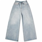 Vetements Women's Destroyed Jeans in Blue