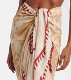 Johanna Ortiz Prismatic Flow cotton beach cover-up
