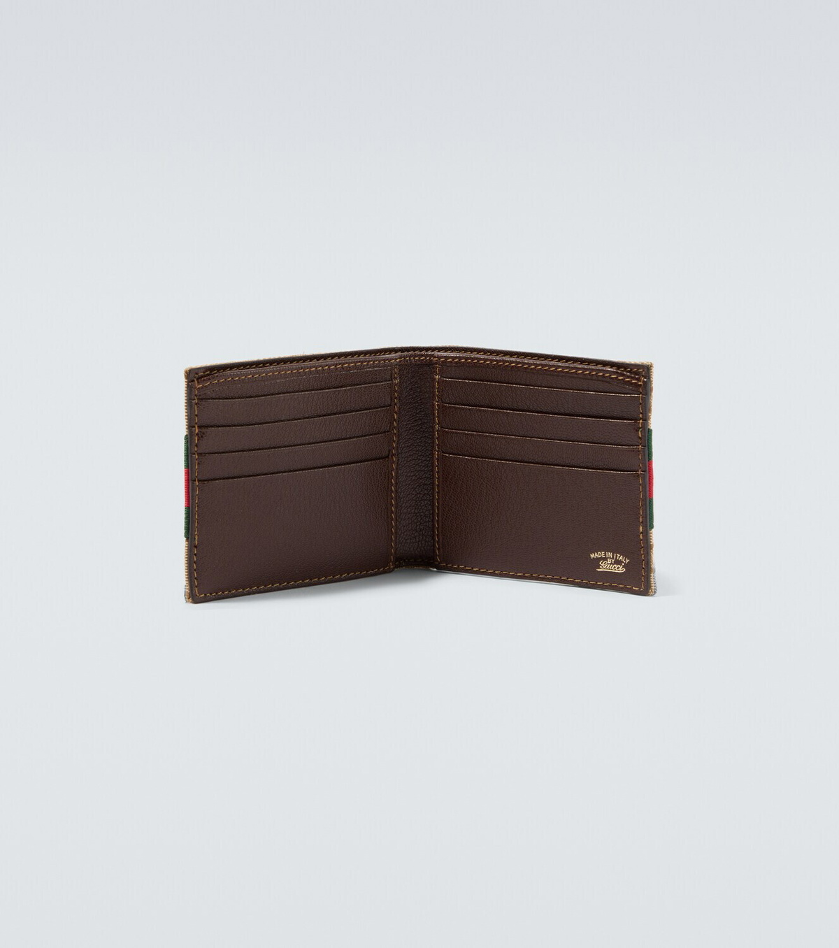 Gucci GG Canvas Web Stripe bifold wallet