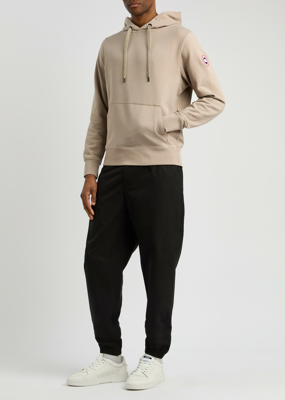 Canada Goose Huron Hooded Cotton Sweatshirt Beige