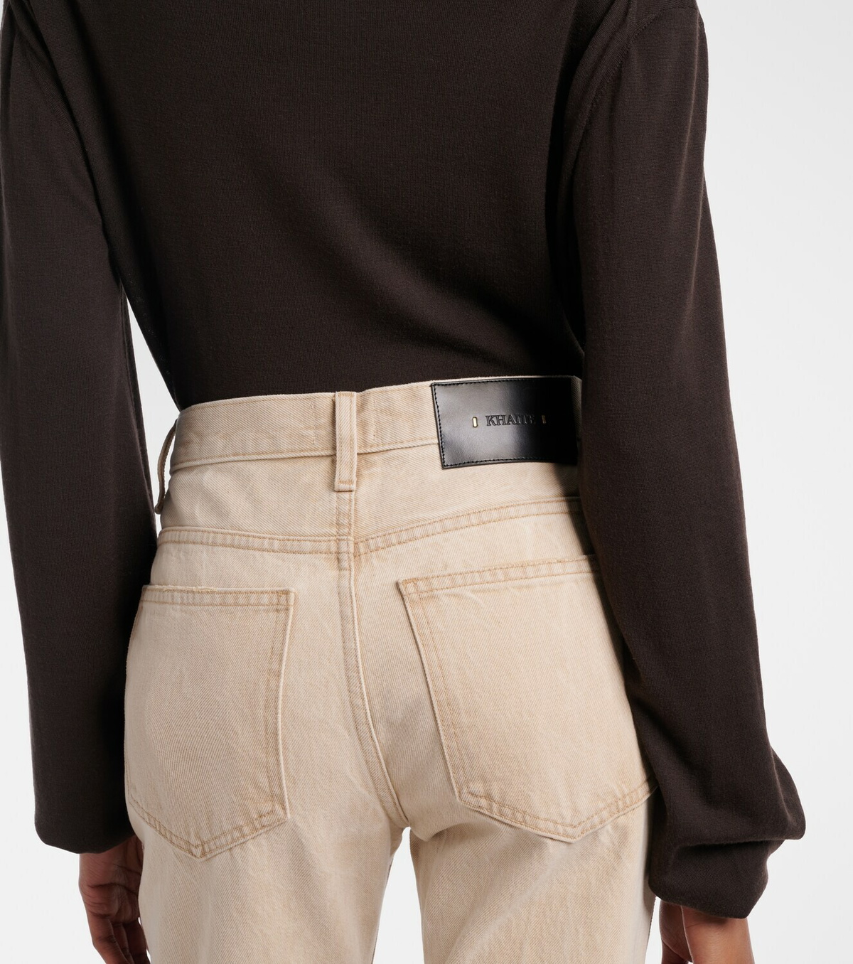 Khaite Finley cropped straight jeans