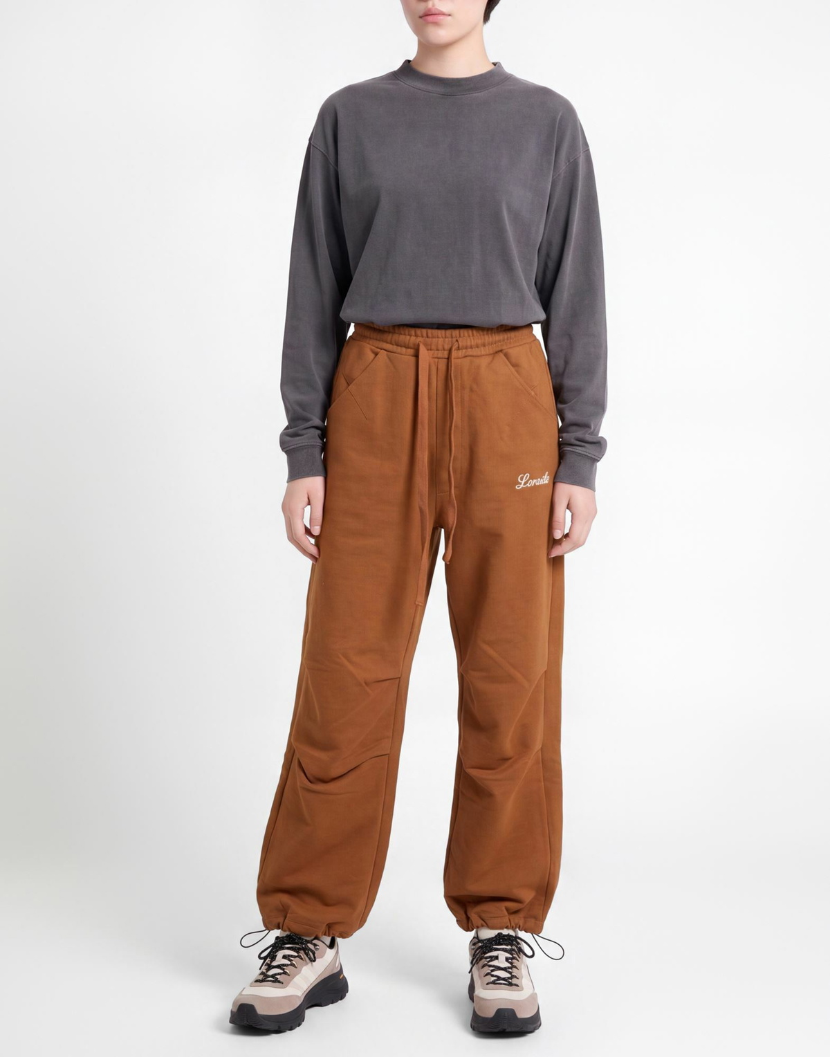Laneus Womens Pants Camel