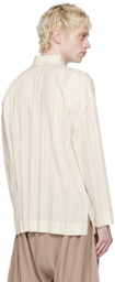 Homme Plissé Issey Miyake Off-White Edge Shirt