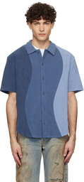 Dime Blue Terry Cloth Shirt