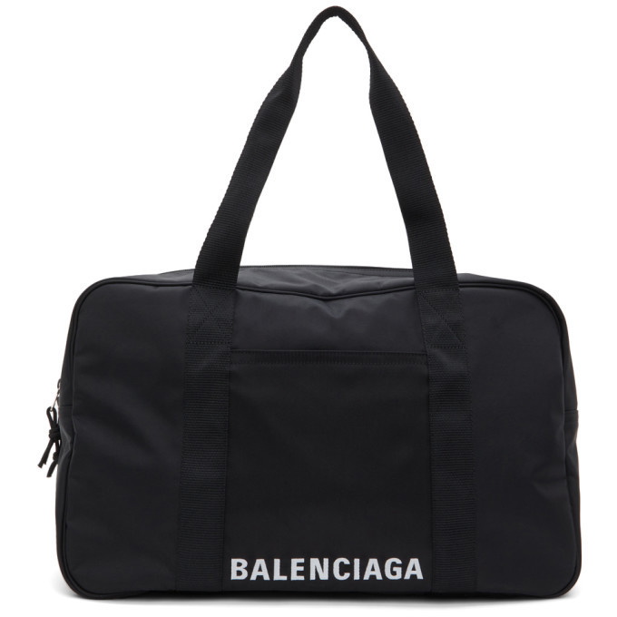 Photo: Balenciaga Black ECONYL® Logo Duffle Bag