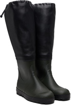 Rier Green & Black Farmer Rain Boots