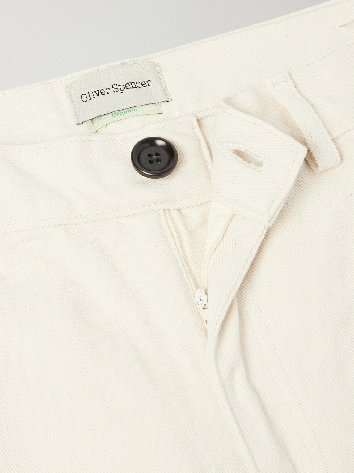 Oliver Spencer - Straight-Leg Organic Cotton-Twill Trousers - Neutrals