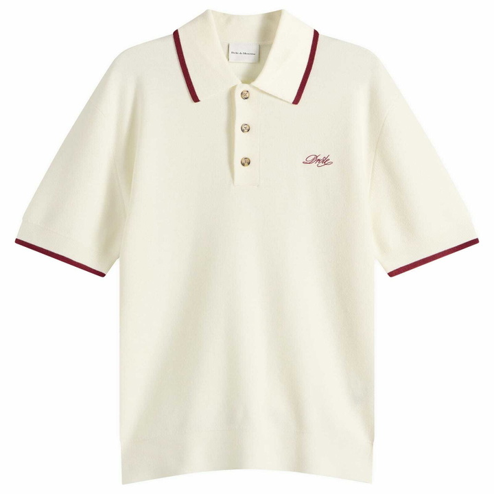 Photo: Drôle de Monsieur Men's Drôle Polo in Off White
