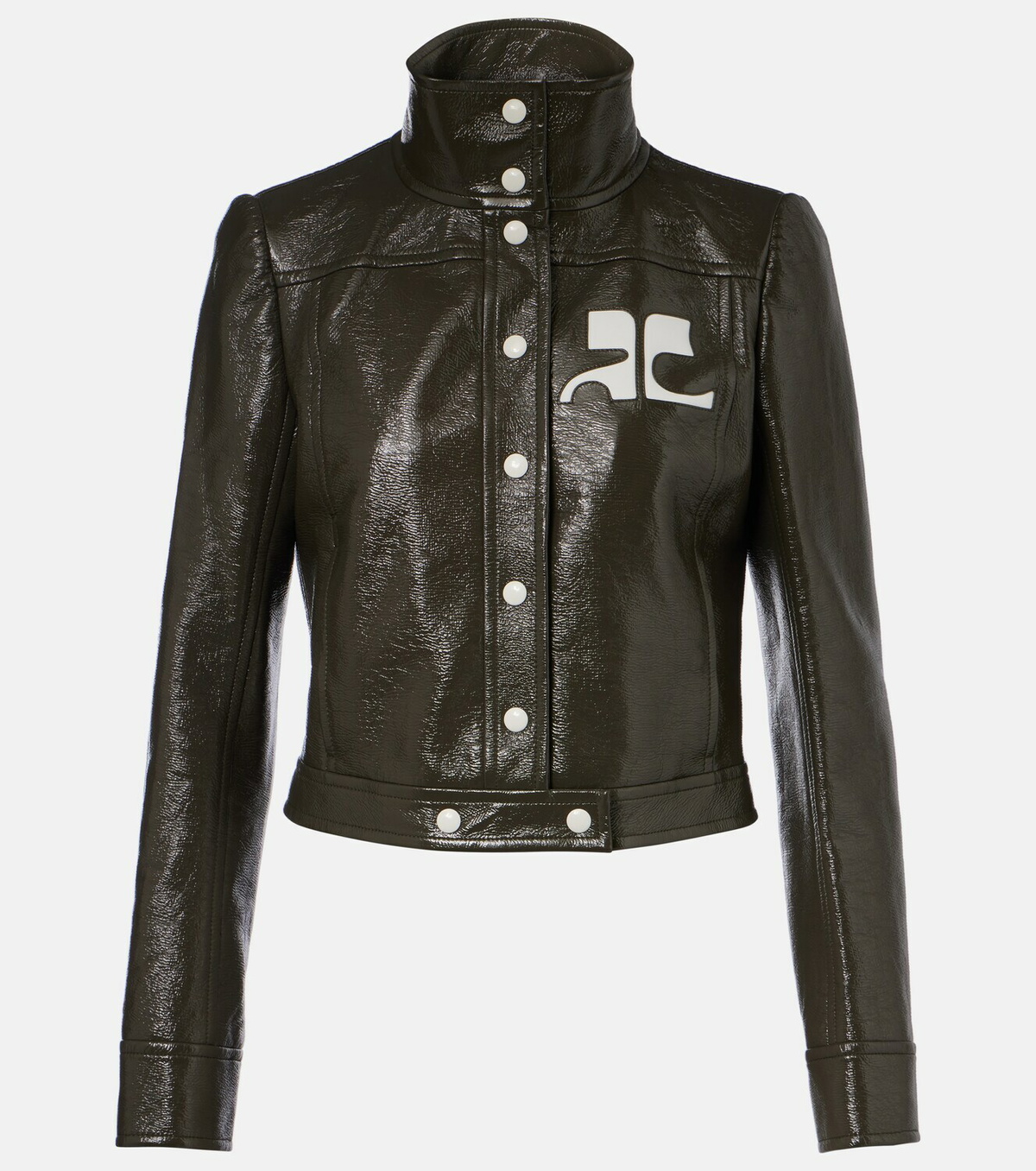 Courrèges Cotton-blend vinyl jacket