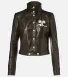 Courrèges Cotton-blend vinyl jacket