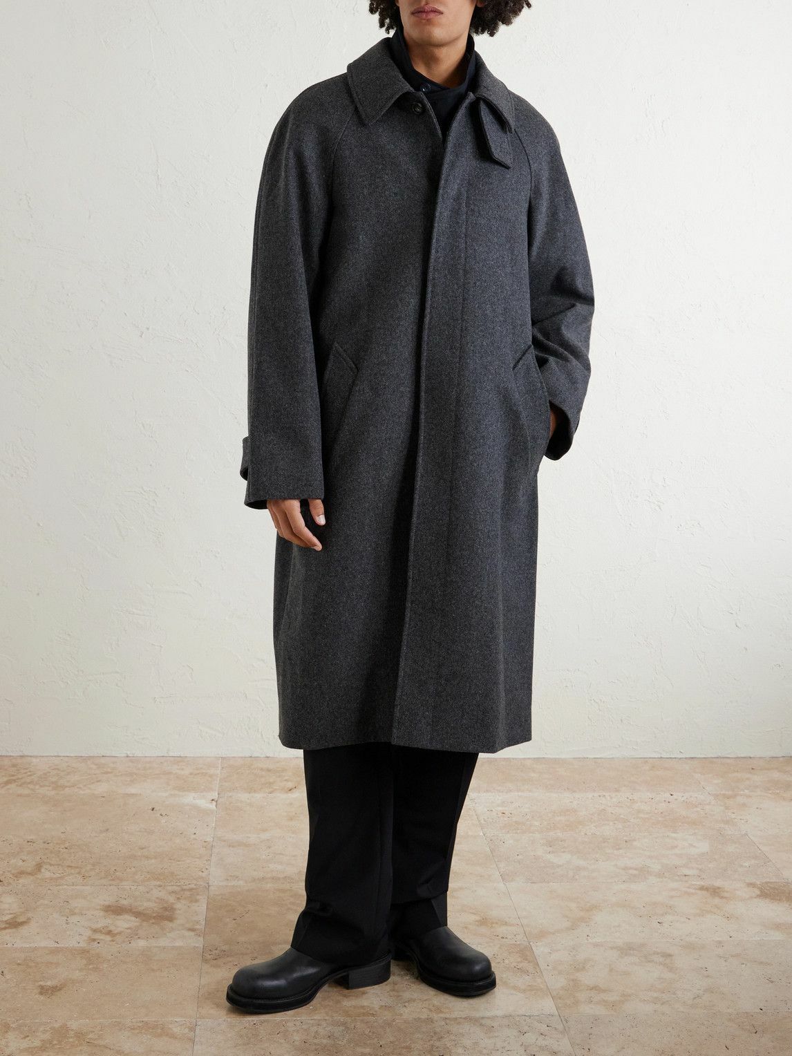 ジャケット・アウター A.P.C. gray wool balmacaan coat A.P.C. - Wool Coat - Gray A.P.C.
