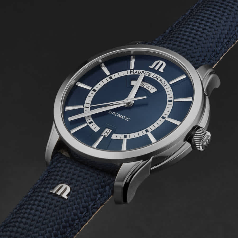 Maurice Lacroix Pontos Automatic Blue Dial Mens Watch PT6358-SS004-431-4