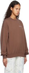 Stockholm (Surfboard) Club Brown Embroidered Sweatshirt