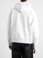 Sacai - Cotton-Jersey Zip-Up Hoodie - Gray