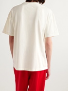 Rhude - Logo-Print Cotton-Jersey T-Shirt - Neutrals