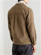 Folk - Patch Cotton-Corduroy Shirt Jacket - Brown