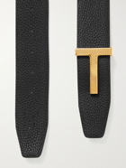 TOM FORD - 4cm Reversible Full-Grain Leather Belt - Green