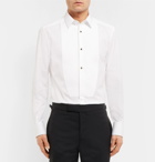 Dolce & Gabbana - White Slim-Fit Bib-Front Cotton-Poplin Tuxedo Shirt - Men - White