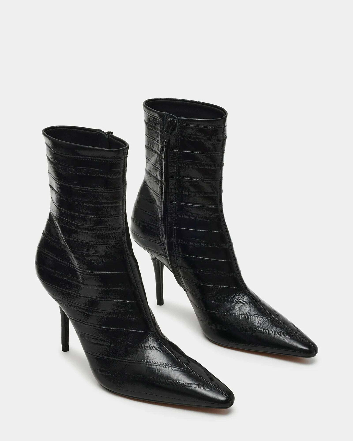 Steve Madden Heleena Booties in Black Exotic