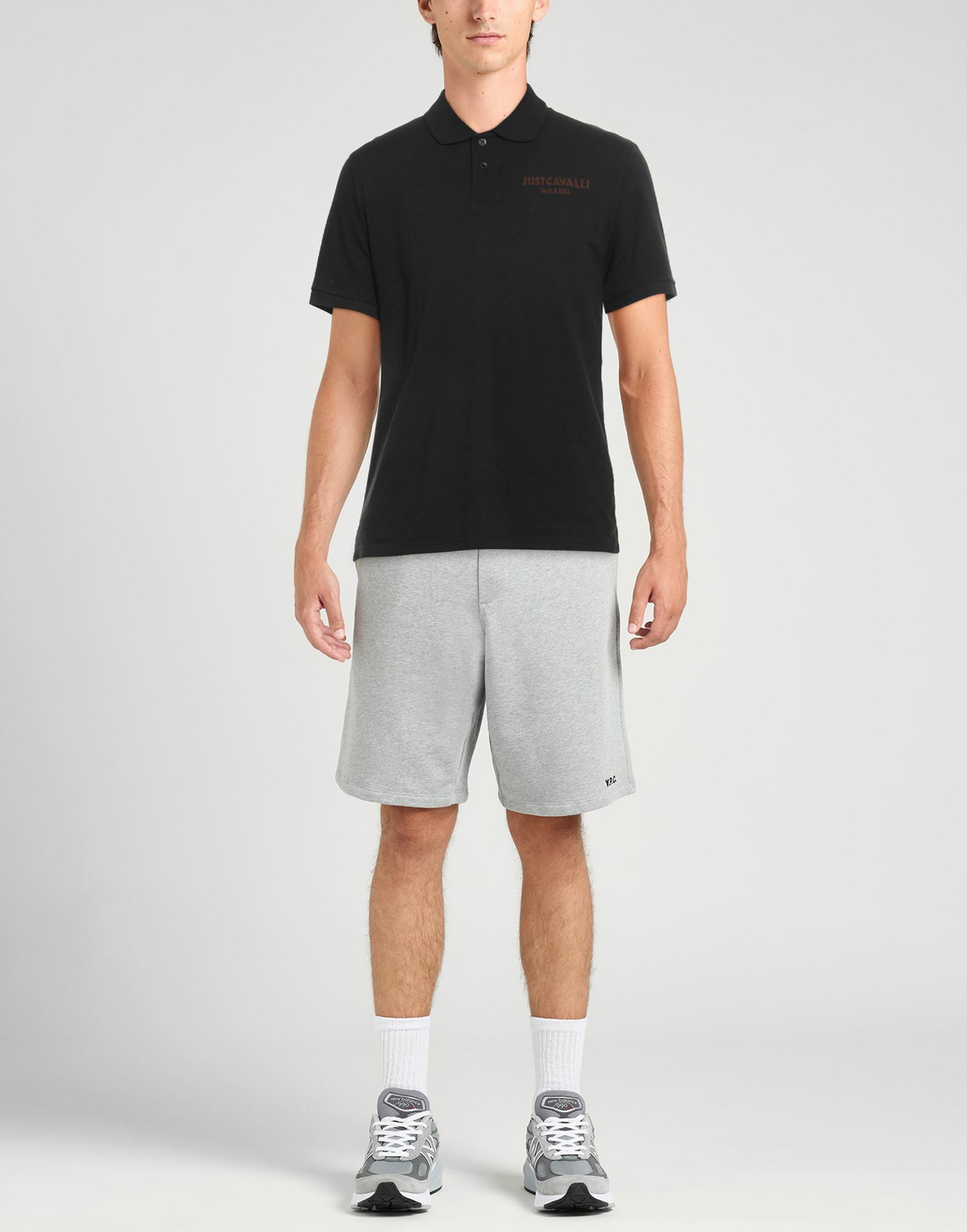 Just Cavalli Mens Polo shirt in Black