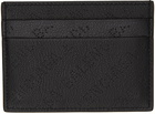 Balenciaga Black Cash Perforated Logo Card Holder